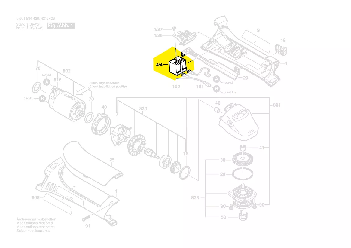 Interrupteur marche arrêt réf. 2 607 200 462 Bosch